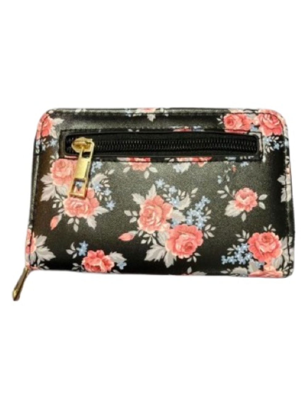 Women's black floral print  Wallet